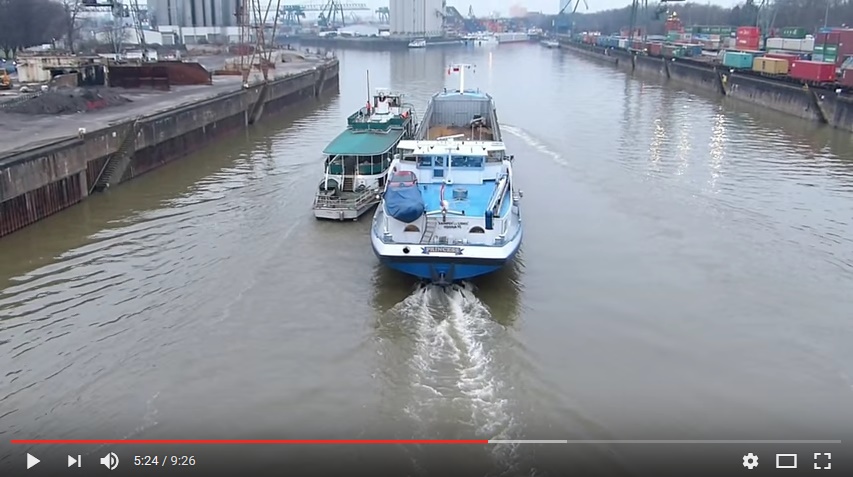 Video: Rückführung der M/S Stadt Köln von der KSD-Werft (Köln-Mülheim) in den Niehler Hafen