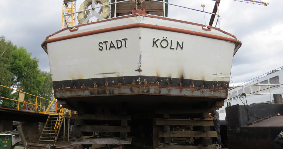 Fortgang der Arbeiten auf der Kölner KSD-Werft