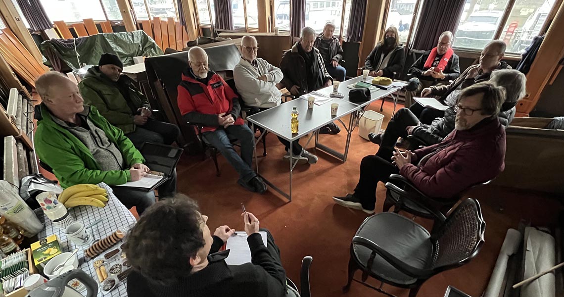 Das MS Stadt Köln Team für die dritte Restaurierungsstufe