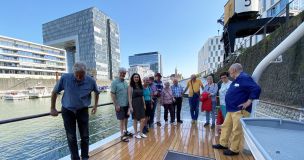 Der Rathausverein Oberwinter war zu BEsuch auf der MS Stadt Köln im Kölner Rheinauhafen