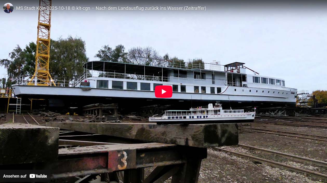 MS Stadt Köln ist wieder in ihrem Element