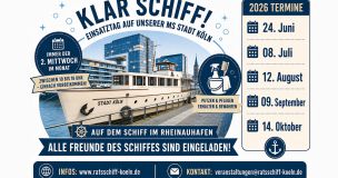 Die Sanierung unserer historischen MS Stadt Köln schreitet voran – und dabei zählt jede helfende Hand!
