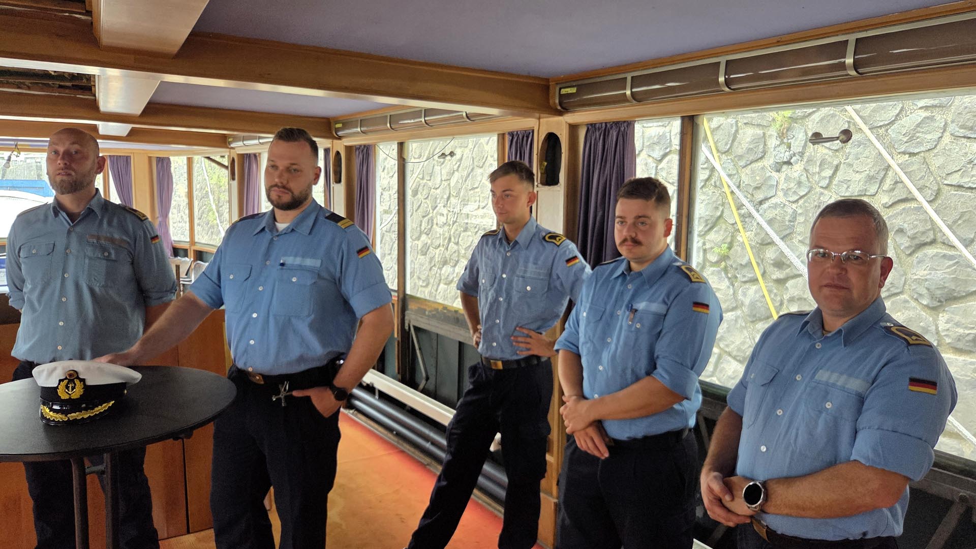 Bundesmarine zu Besuch auf dem Ratsschiff
