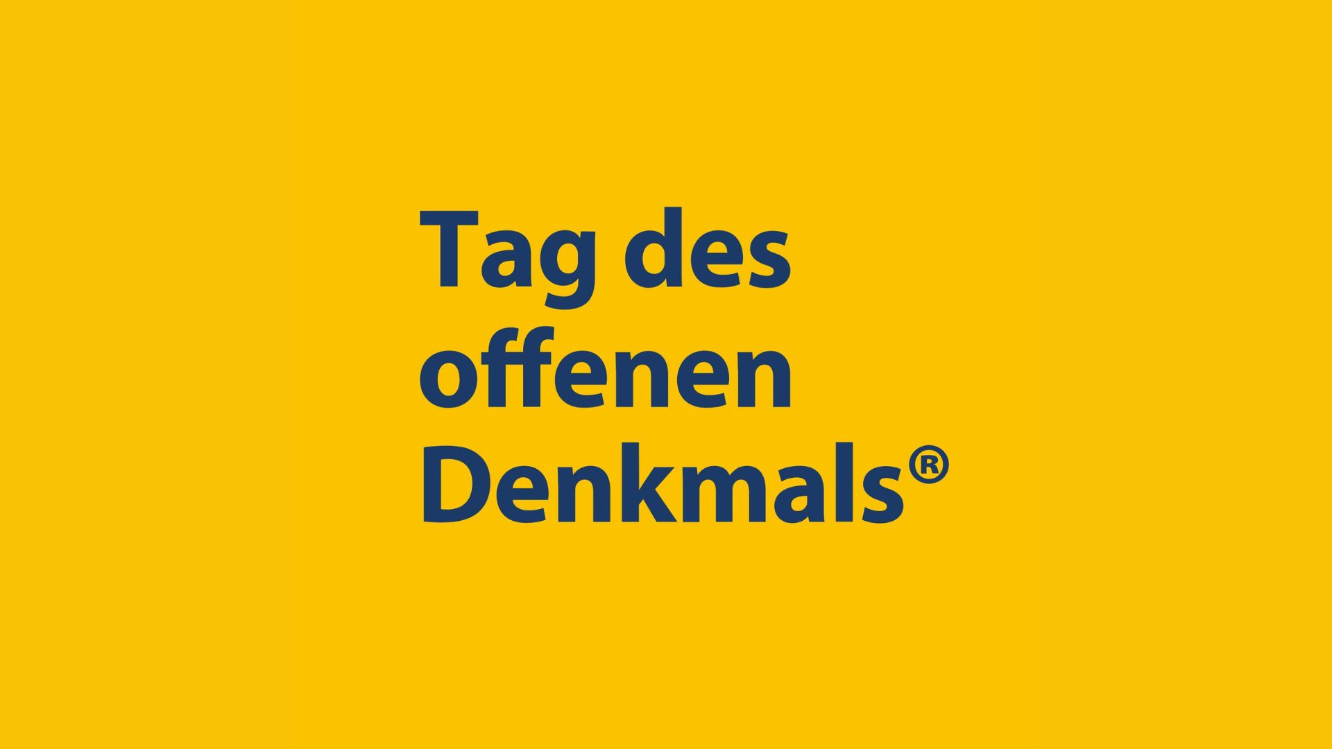 Samstag, 13. September 2025 – Tag des offenen Denkmals